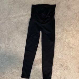 BLANQI Everyday Maternity Belly Support Full Coverage Seamless Leggings Black L